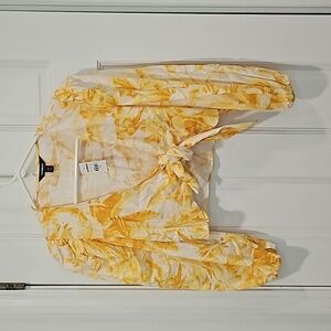 Express Tie Front Crop Blouse